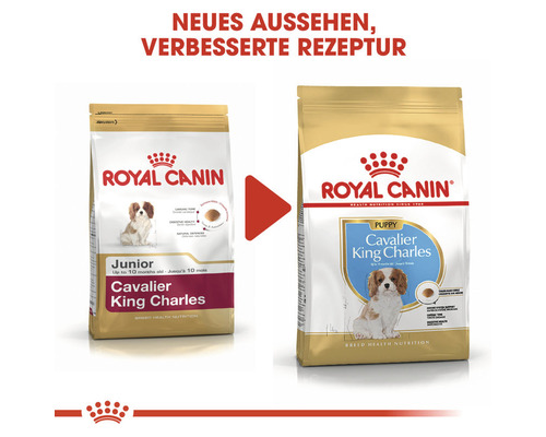 Royal Canin Hundetrockenfutter für Cavalier King Charles Welpen, neue Aufmachung, verbesserte Rezeptur