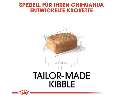 Einzelne Krokette für Chihuahua Hundefutter