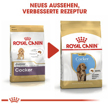 Zwei Packungen Royal Canin Cocker Hundefutter, neue Optik, verbesserte Rezeptur