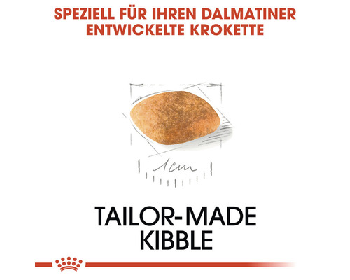 Einzelfutterkrokette speziell für Dalmatiner