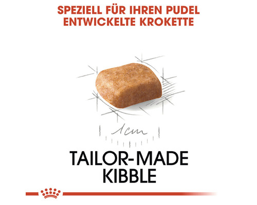 Speziell für Pudel entwickelte Hundefutter Krokette