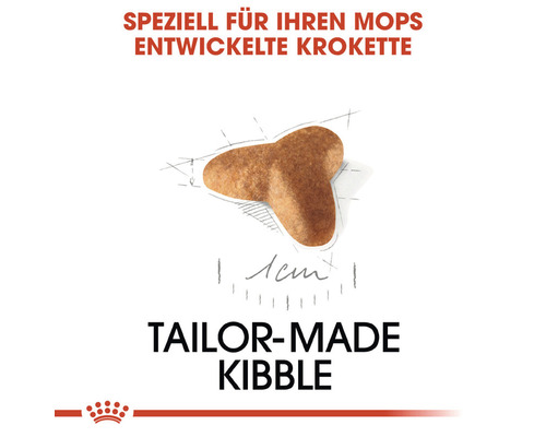 Speziell entwickelte Krokette für Möpse.