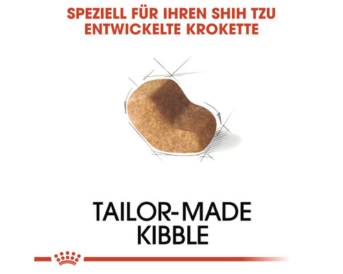 Einzelne Krokette für Shih Tzu Hundefutter