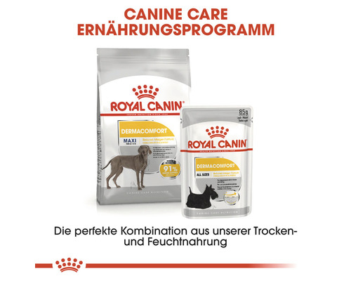 Royal Canin Dermacomfort Trockenfutter und Feuchtnahrung für Hunde