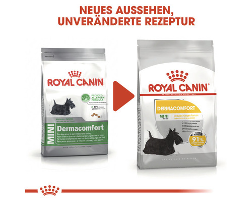 Royal Canin Dermacomfort Mini Hundefutter, neue Aufmachung, unveränderte Rezeptur