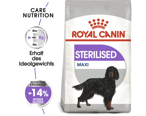 Royal Canin Sterilised Maxi Hundefutter Packung