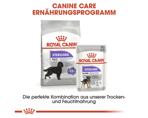 Royal Canin sterilisiertes Hundefutter für große und kleine Hunde