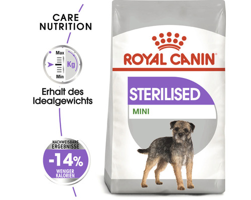 Royal Canin Sterilised Mini Hundefutter Verpackung