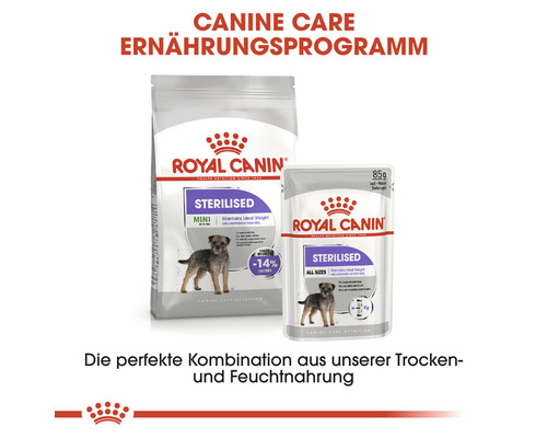 Royal Canin Sterilised Trocken- und Feuchtfutter für Hunde