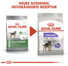 Zwei Säcke Royal Canin Mini Sterilised Hundefutter im Vergleich