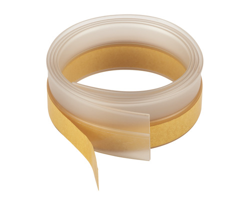 fix-o-moll Türdichtung Soft selbstklebend transparent 1 m x 32 mm Türdichtungsprofil mit Klebestreifen