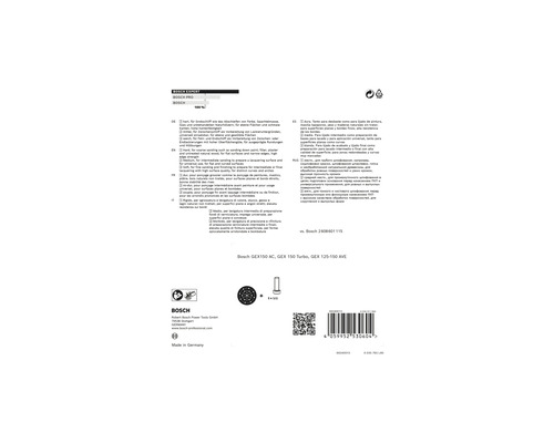 Informationen zum Bosch Schleifpapier