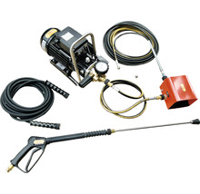 Hochdruckreiniger mit Elektromotor, Schlauch, Lanze und Reinigungspistole