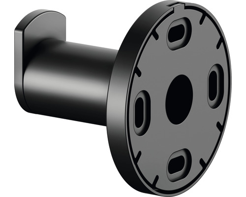 Schwarzer Handtuchhaken zur Wandmontage