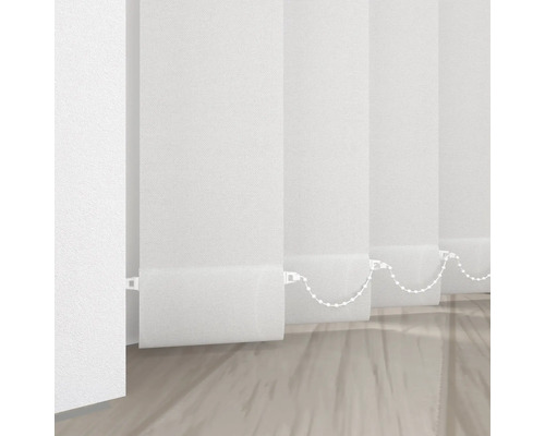 Vertikale Jalousie aus Stoff mit Kettenzug