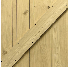 Intersteel Schiebetür-Komplettset Pure Barn Door Basic schwarz 93x211,5 cm  inkl. Türblatt weiss, Schiebetürbeschlag Basic und Griff-Set - HORNBACH
