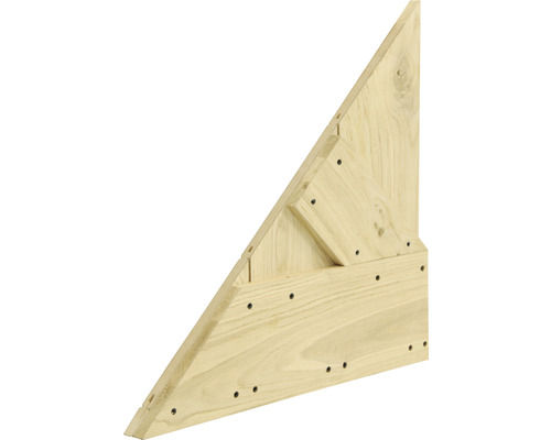 Dreieckiger Holzverbinder mit Schrauben für Bauprojekte