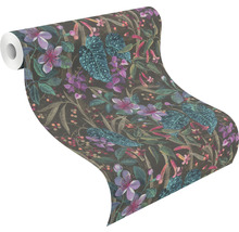Tapetenrolle mit Blumenmuster