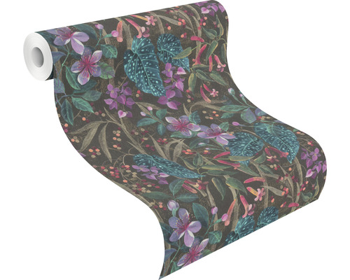Tapetenrolle mit Blumenmuster