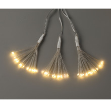 LED Feuerwerk Lichterkette Lafiora 500 LEDs 9,5 m + 5 m ZUleitung Lichtfarbe warmweiß inkl. Timer, Dimmer