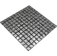 Glasmosaik XCM 8SB4 Quadrat Crystal Silver wavy 29,8x29,8cm