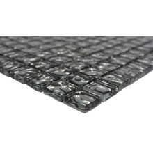 Glasmosaik XCM 8SB4 Quadrat Crystal Silver wavy 29,8x29,8cm