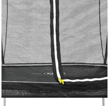 Trampolin EXIT Black Edition 256 x 305 cm schwarz inkl. Sicherheitsnetz Leiter und Verankerungsset-thumb-6