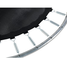 Trampolin EXIT Black Edition 256 x 305 cm schwarz inkl. Sicherheitsnetz Leiter und Verankerungsset-thumb-2
