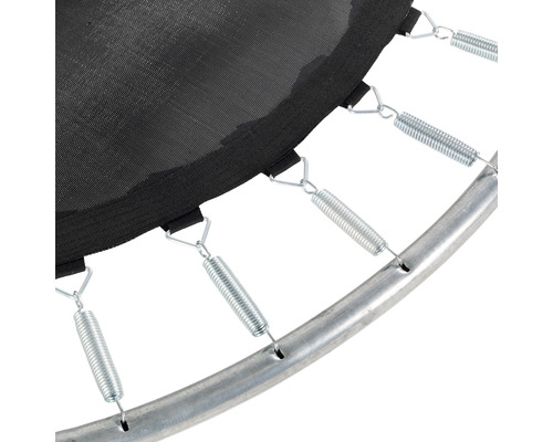Detailansicht Trampolin mit Federn und Rahmen