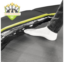 Trampolin EXIT Silhouette mit Sicherheitsnetz 214x305 cm schwarz