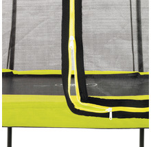 Trampolin EXIT Silhouette mit Sicherheitsnetz 214x305 cm lime