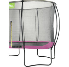 Trampolin EXIT Silhouette mit Sicherheitsnetz 214x305 cm rosa