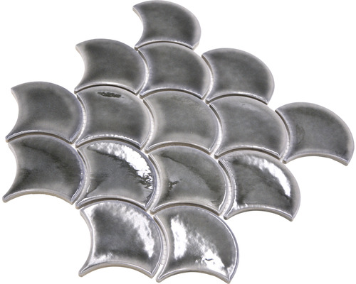 Mosaikfliese im Fächerdesign für Wand- und Bodengestaltung