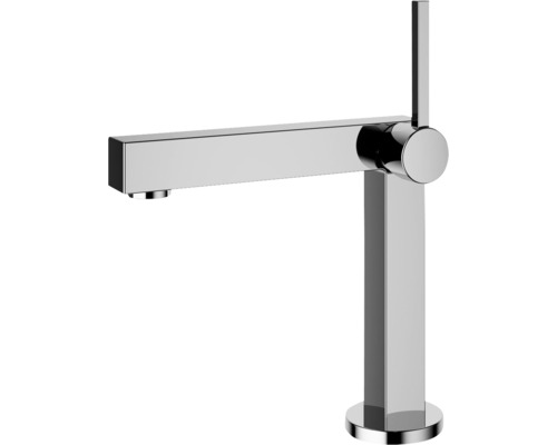 Waschtischarmatur aus Metall, Chromoptik
