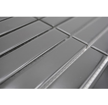 Keramikmosaik CG ST 250 Stäbchen uni schwarz glänzend 29,6x30cm