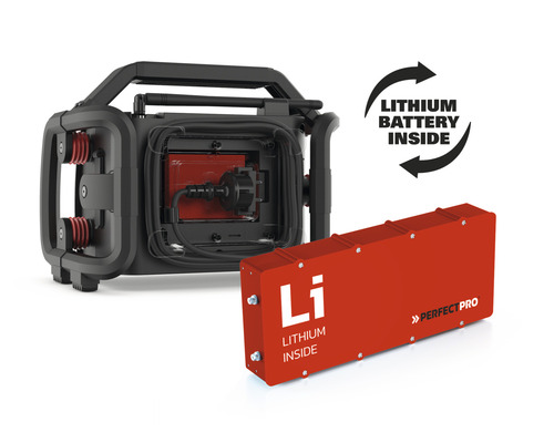 Baustellenradio mit herausnehmbarer Lithium Batterie von Perfectpro