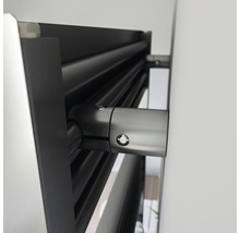 SCHULTE Designheizkörper Turin 1703 x 505 mm anthrazit matt mit Mittelanschluss