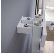 SCHULTE Designheizkörper BREDA 1690 x 600 mm weiß Anschluss unten links