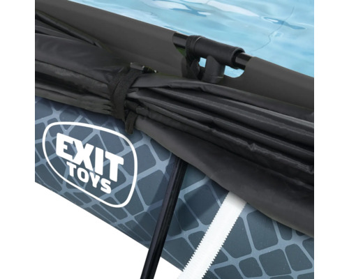 Detailansicht eines EXIT Toys Schwimmbeckens mit Abdeckung.