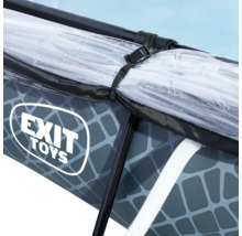 Aufstellpool Framepool-Set EXIT StonePool rechteckig 300x200x65 cm inkl. Kartuschenfilteranlage, Abdeckung & Sonnenschutz Steinoptik