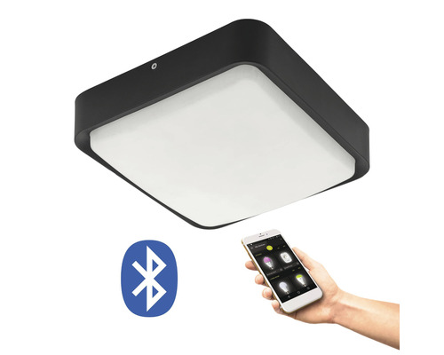 Quadratische Deckenleuchte mit Bluetooth-Verbindung und Smartphone-Steuerung