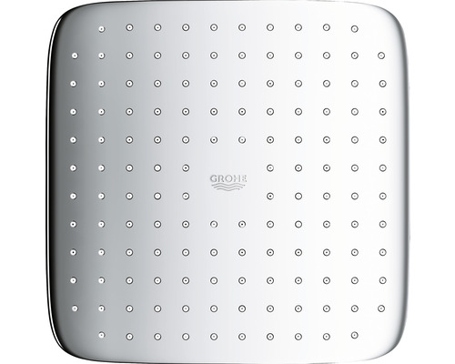 Quadratischer Duschkopf mit Grohe Logo