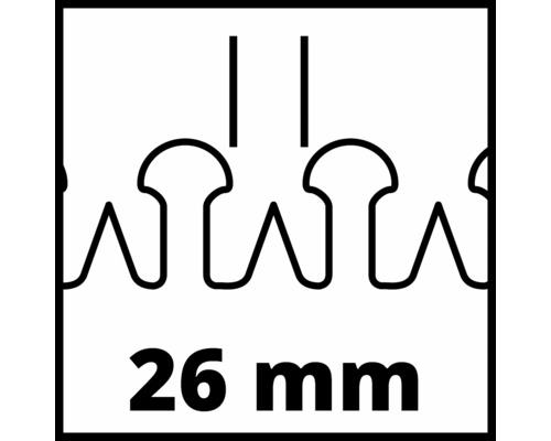 26 Millimeter Zahnabstand