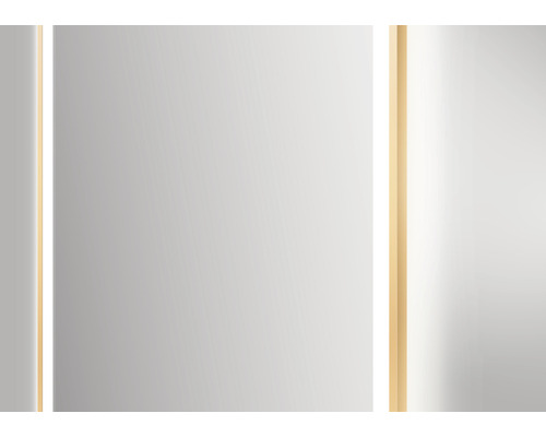 Detailansicht eines Spiegels mit Beleuchtung