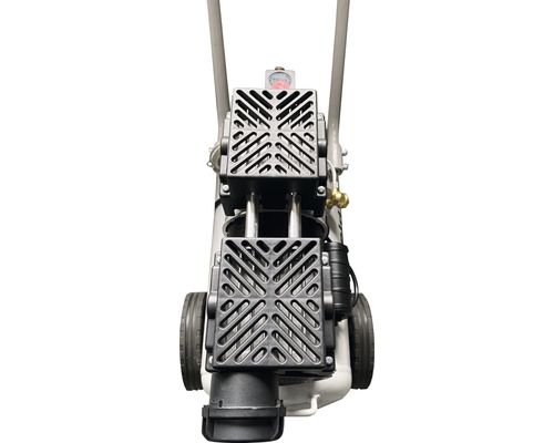 Doppelzylinder-Kompressor mit Manometer und Schutzgittern