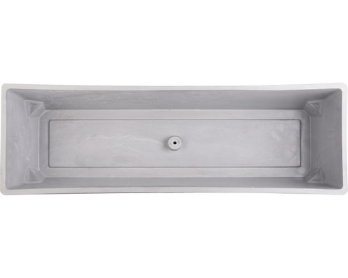 Rechteckiger Pflanzkasten aus Kunststoff mit Wasserablauf