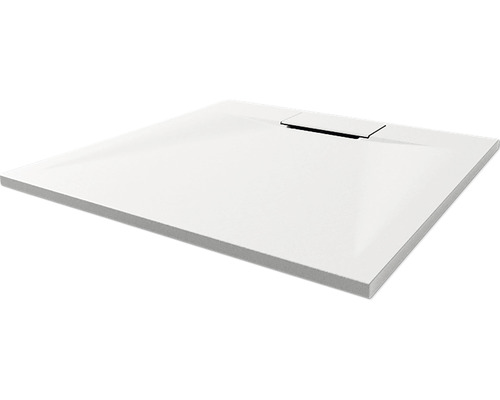 Quadratische Duschwanne mit Ablauf