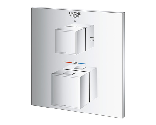 Grohe Armatur mit zwei Bedienelementen für den Duschbereich