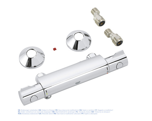 Grohe Duscharmatur Set mit Rosetten und S-Anschlüssen