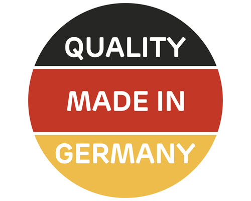 Qualitätsprodukt hergestellt in Deutschland